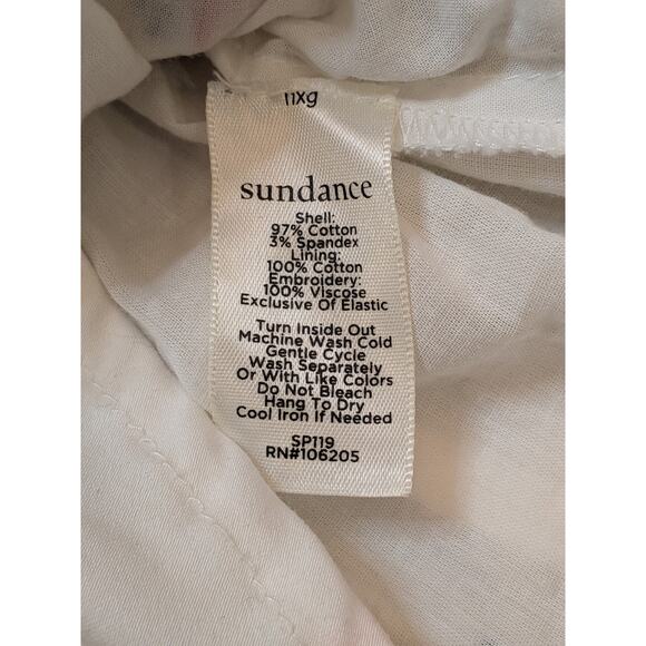 Sundance Top Womens Size S Small Peplum Sleeveless Belle Floral Embroidered Boho - Picture 8 of 10